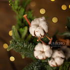 Цветы в шляпной коробке «Кофе с корицей»