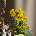 Пасхальная композиция в шляпной коробке №2