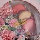 Композиция с макарунами «Розовый жемчуг»