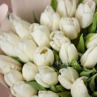 Букет белых тюльпанов «Апрель»