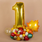 Фигура из шаров с цифрой «1 Сентября»