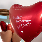 Шар в форме сердца с надписью «Forever» 36″