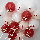 Воздушные шары с бантиками «Сахарная клюква»