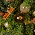 Цветы в шляпной коробке «Кофе с корицей»