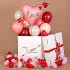 Большая коробка-сюрприз с сердцем «Amour»