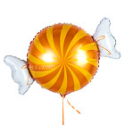 Шарик из фольги «Конфета» (оранжевая)