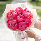 Монобукет из пионов «Малиновый сорбет»