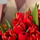 Букет тюльпанов «Клубничный»