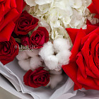 Букет «Клубника со сливками»