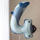 Шар из фольги «Цифра 4 (акула)»