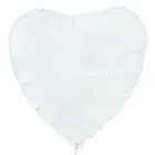 Шар из фольги «Белое сердце»