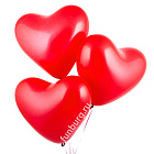 Воздушные шары (16 дюймов) «Красные сердца»