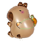 Шар из фольги «Капибара с черепашкой»