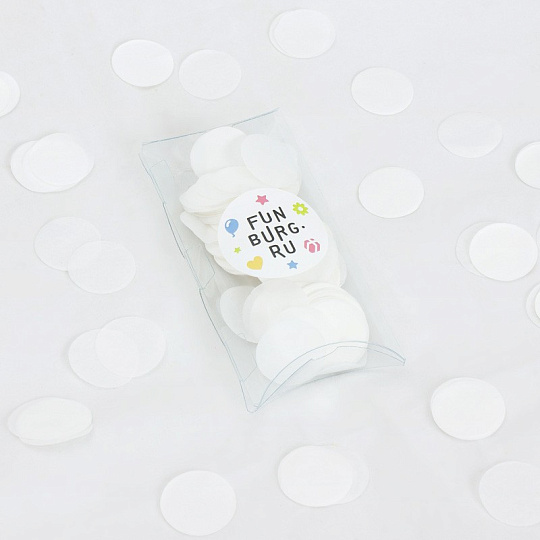 Бумажное конфетти «Белое»