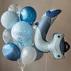 Набор: связка и цифра 4 «Акула»