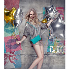 Шар из фольги «Большая золотая звезда» 32″