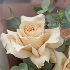 Дуобукет из французских и пионовидных роз