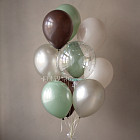 Большой стеклянный шар «Дымчатый кварц» 24″