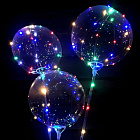 Светящийся шар Bubble на палочке «С LED-гирляндой»
