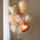 Большой шар с конфетти «Солнышко» 24″