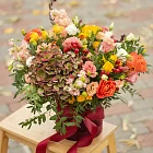 Цветы в шляпной коробке «Осень в саду»