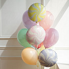 Набор: стеклянный шар и связка шаров «Candy»