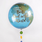 Шар Bubble «Планета Земля» с надписью