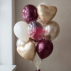 Связка воздушных шаров «Cherry Wine»