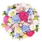 Цветы в шляпной коробке «Даниэла»