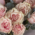 Монобукет из роз Pink Mondial «Кружево»