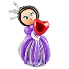 Фигура из шаров «Принцесса с сердцем»