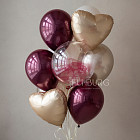 Связка воздушных шаров «Cherry Wine»