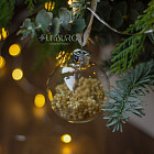 Набор ёлочных шаров с сухоцветами, 4 шт