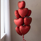 Набор: большой шар и связка сердец «Любовь без границ»