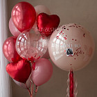 Набор: большой шар и связка «First Love»