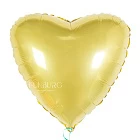 Шар из фольги «Сердце» (светлое золото)