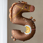 Шар из фольги «Цифра 5 (лошадка)»