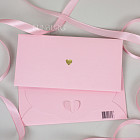 Конверт для денег «Сердечко» (розовый)