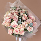 Монобукет из роз Pink Mondial «Кружево»
