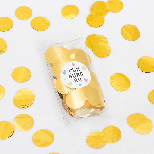Фольгированное конфетти «Золотое»