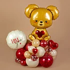 Фигура из шаров с надписью «Teddy Bear»