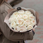 Монобукет из ароматных роз White O'Hara S