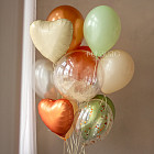 Связка воздушных шаров «Медовый закат»