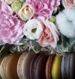 Композиция с макарунами «Шалфей»