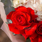 Букет из французских роз и гортензий «Ассоль»