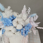 Готовая интерьерная композиция из сухоцветов №3