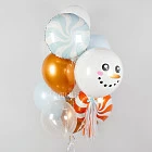 Связка воздушных шаров «Snowman»