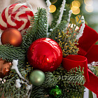 Цветы в стаканчике «Новогодний переполох»