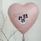 Набор: сердце с фотографиями и связка «Dusty Rose»